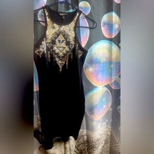 Express Little Black Sequin Dress